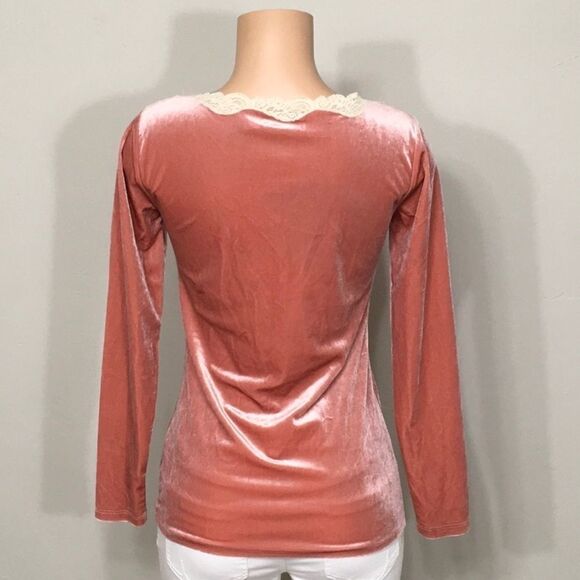 Soft Surroundings Vintage Velvet stretch top. 2-4 - Picture 6 of 8